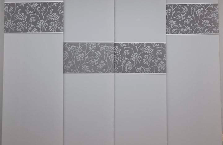 Cortinajes Lores, Paneles japoneses elegantes en Alcalà de Xivert. Panel japonés gris con zonas de estampado.